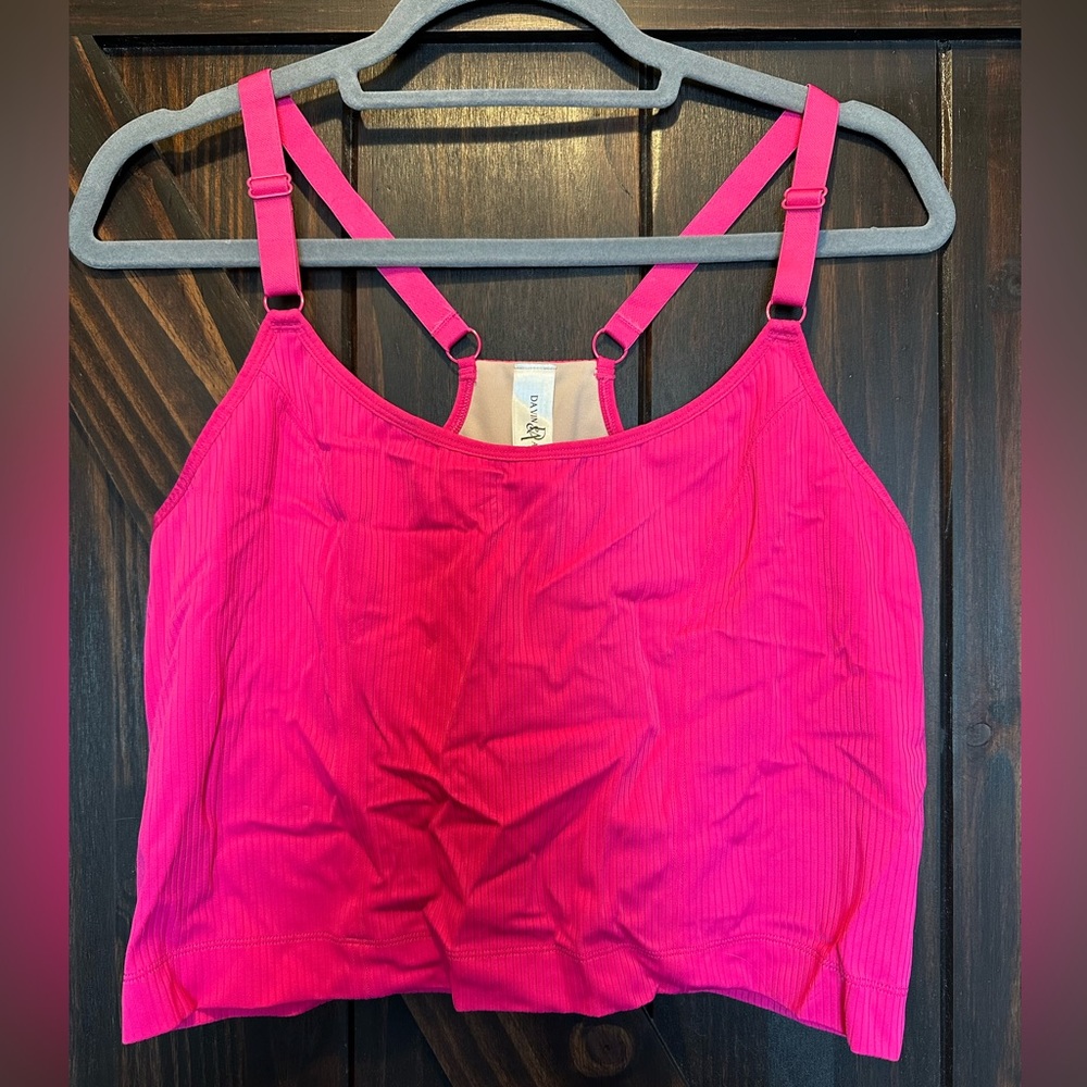 Hot Pink Camisole Top- 2 in 1, nursing and pumping